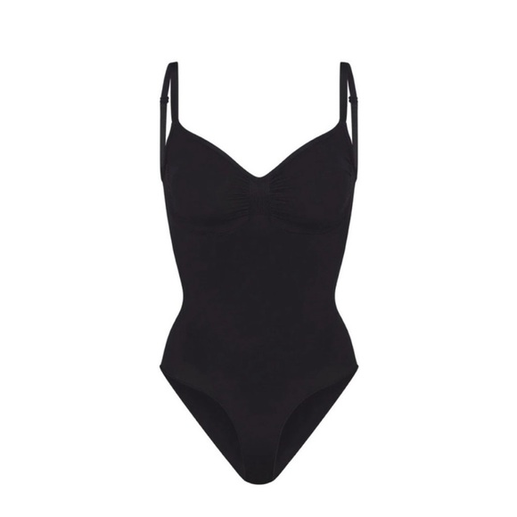 SKIMS Seamless Sculpt Brief Bodysuit Onyx L New - Picture 4 of 6